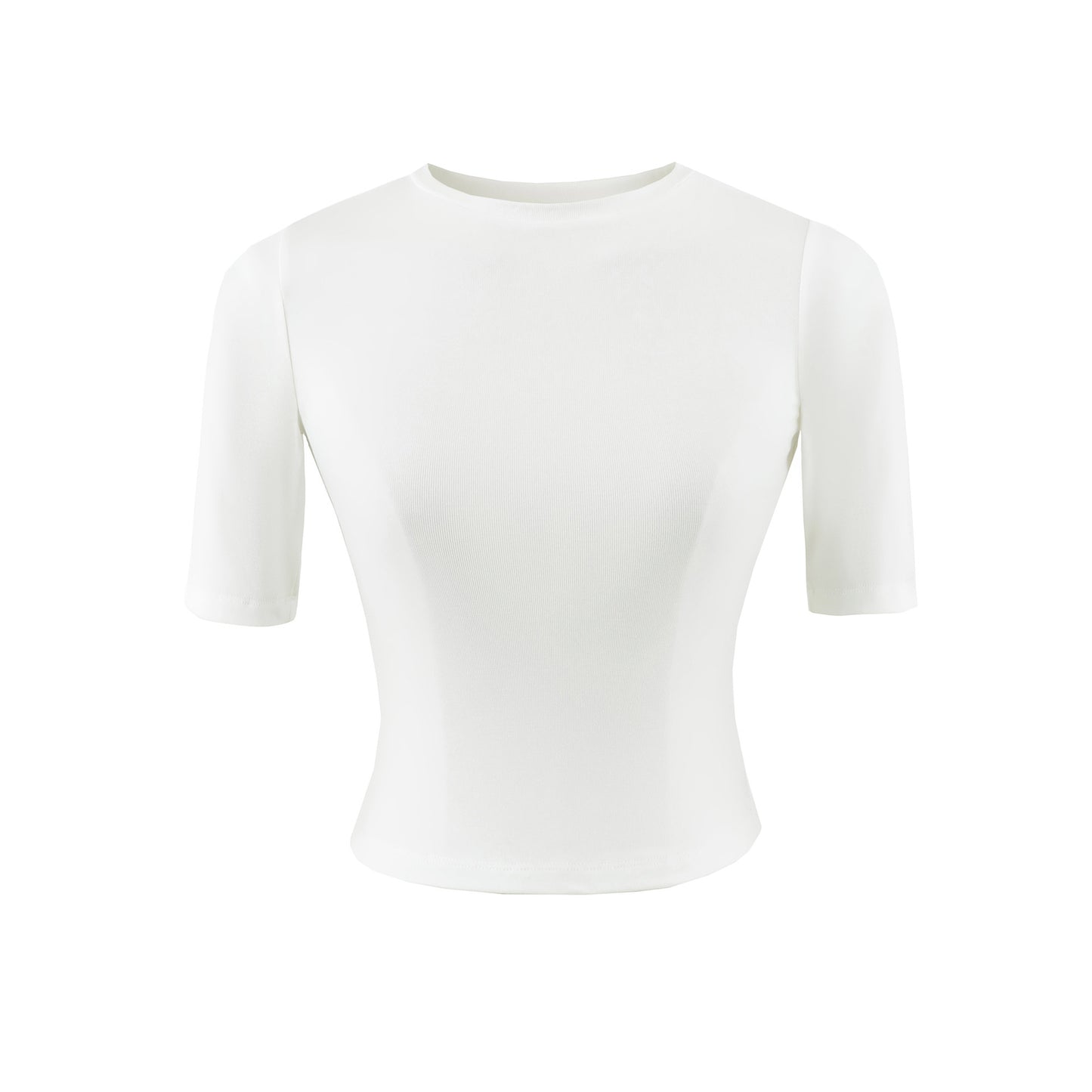 Slim Fit Round Neck Top | Tajstylo