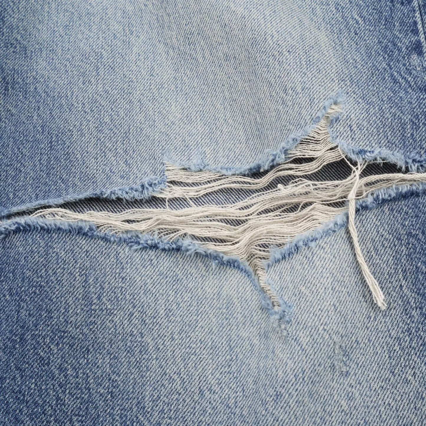 Mid Waist Ripped Straight Leg Jeans | Tajstylo