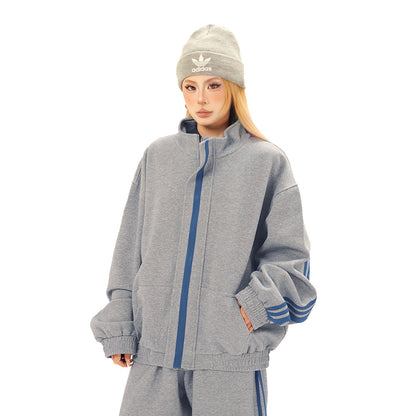 Solid Color Sports Leisure Jacket and Pants Set | Tajstylo