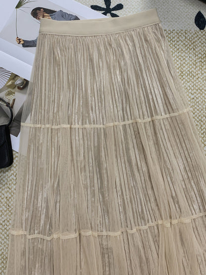 High Waisted A-Line Skirt | Tajstylo