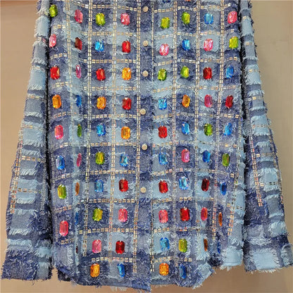 Colorful Studded Tassel Blouse | Tajstylo