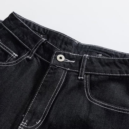 Woman wearing Classic Versatile Fashionable Denim Jeans in a casual setting