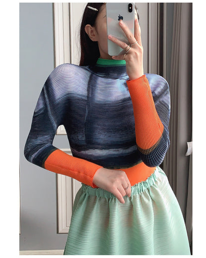 Miyake Pleated Corset Top | Tajstylo