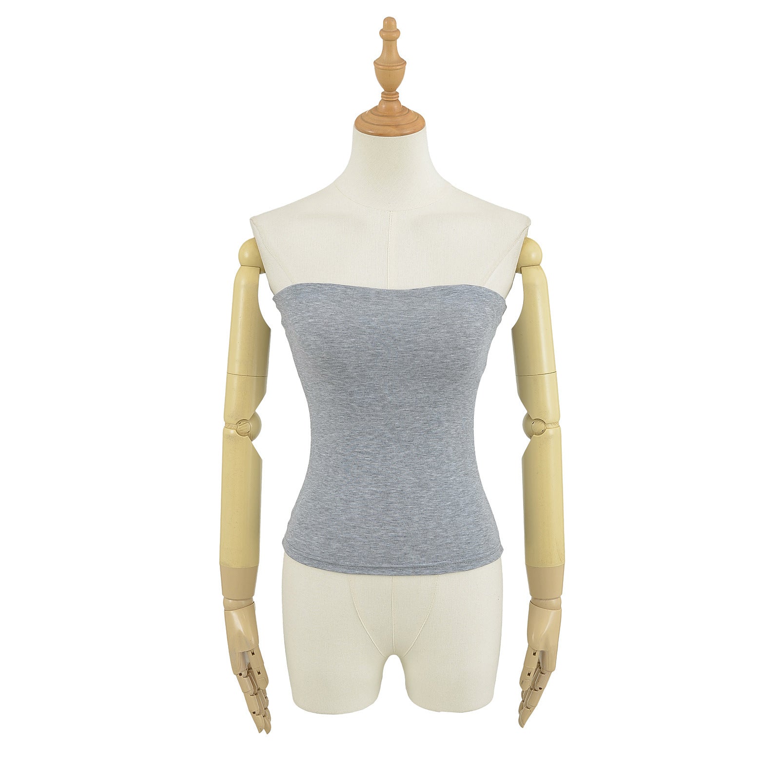 Woman wearing Strapless Vest for Women in a casual outdoor setting