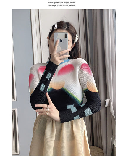 Miyake Pleated Corset Top | Tajstylo