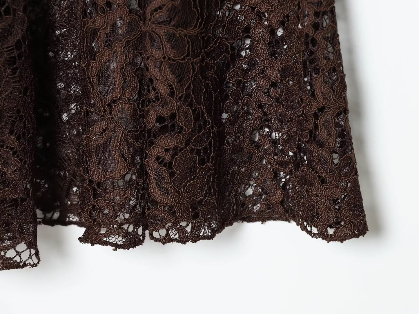 Lace Patchwork Midi Skirt | Tajstylo