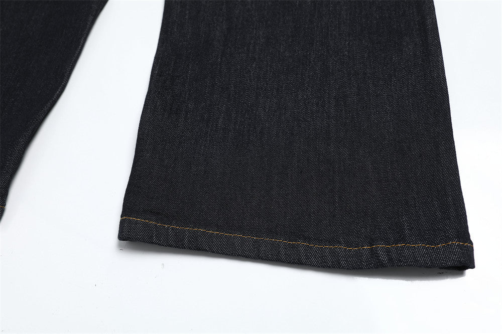 Original Color Denim Straight Leg Pants | Tajstylo