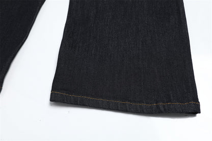 Original Color Denim Straight Leg Pants | Tajstylo