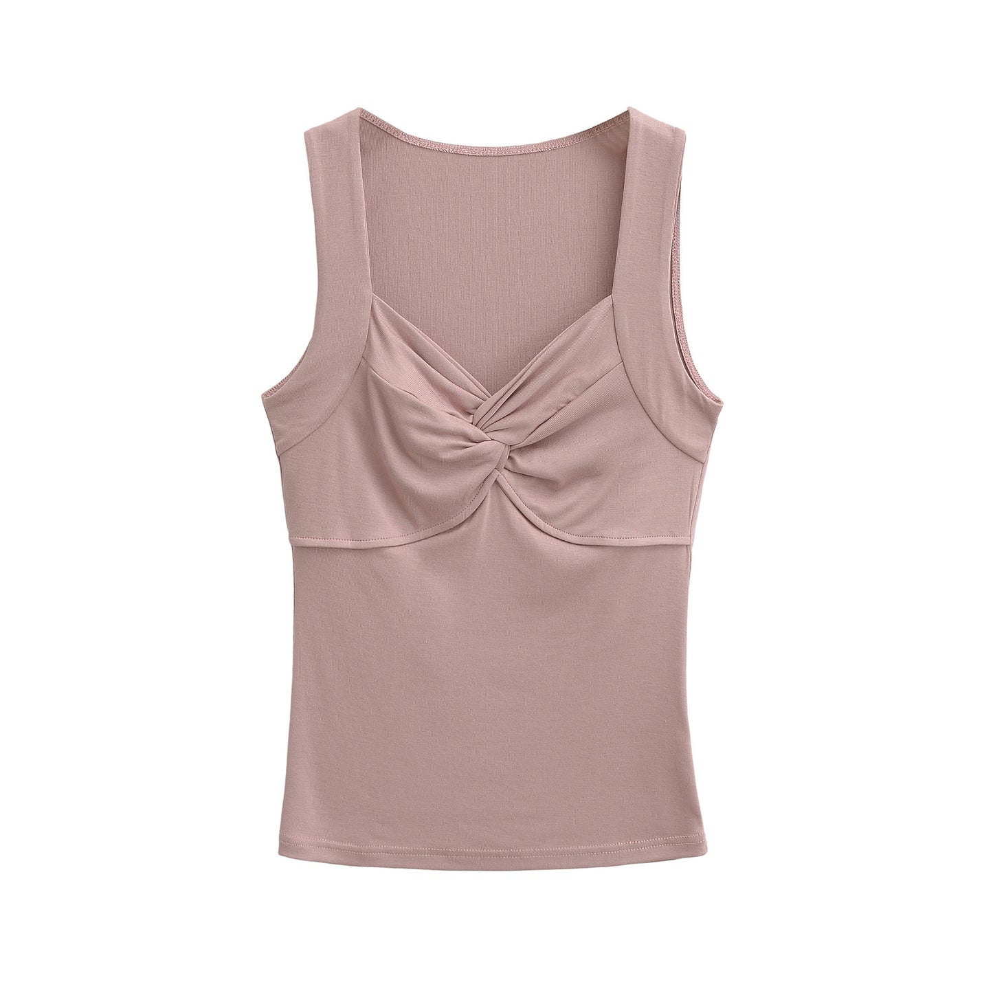 Woman wearing Knot Camisole Vest in a sunny outdoor setting