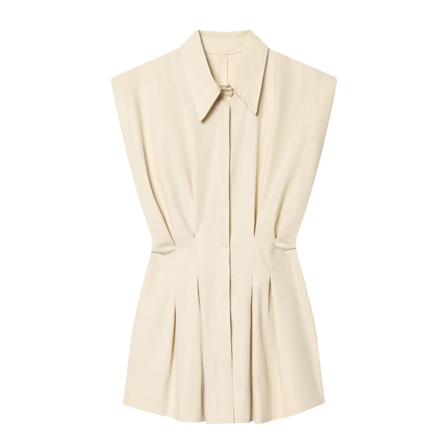Chiffon Sleeveless Shirt | Tajstylo