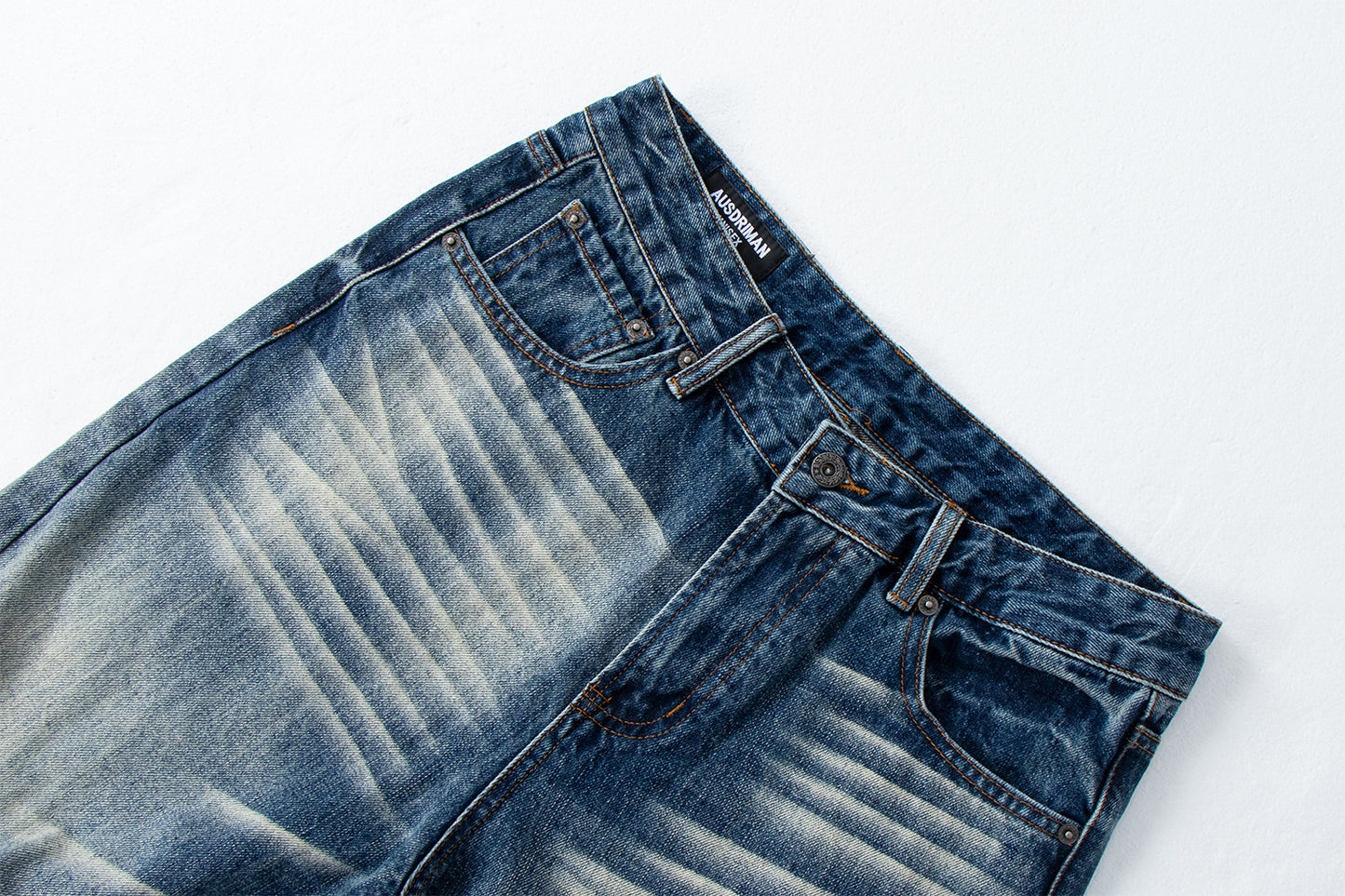 Vintage Washed Wide Leg Denim Pants | Tajstylo