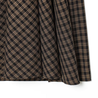 Elegant Plaid Midi Skirt | Tajstylo
