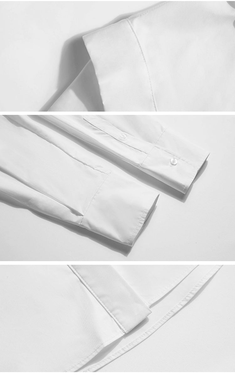 Elegant Long Sleeve Lapel Blouse | Tajstylo