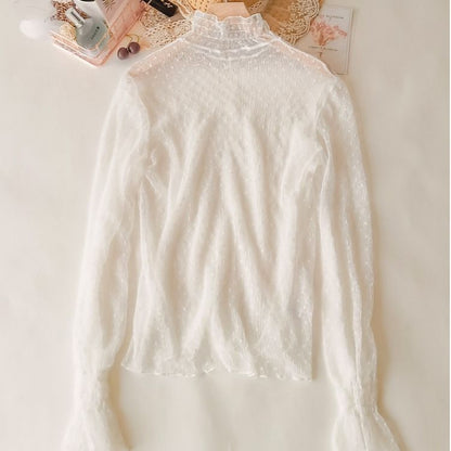 Transparent Korean Lace Blouse | Tajstylo