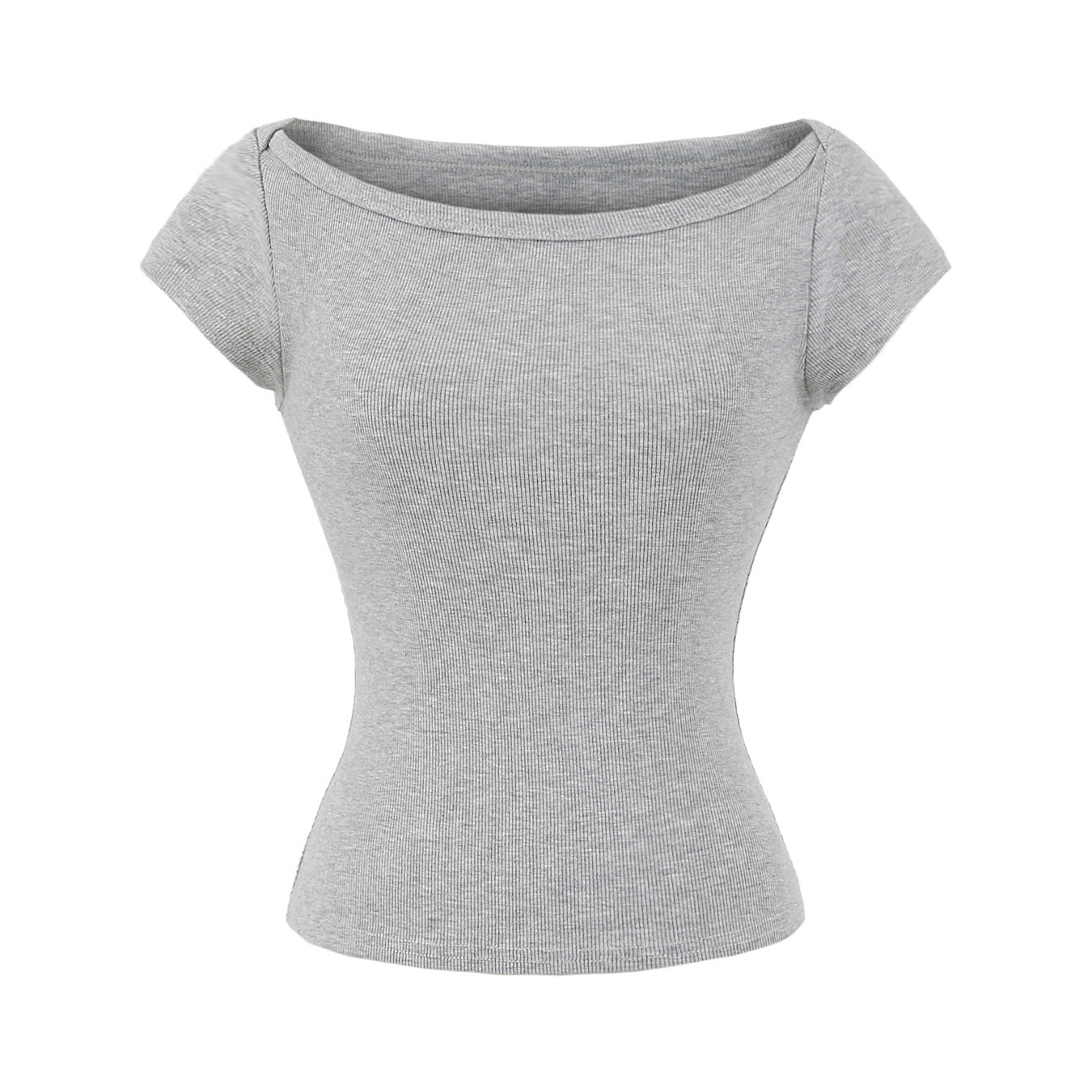 Woman wearing Elegant Short Sleeve Top in a stylish setting