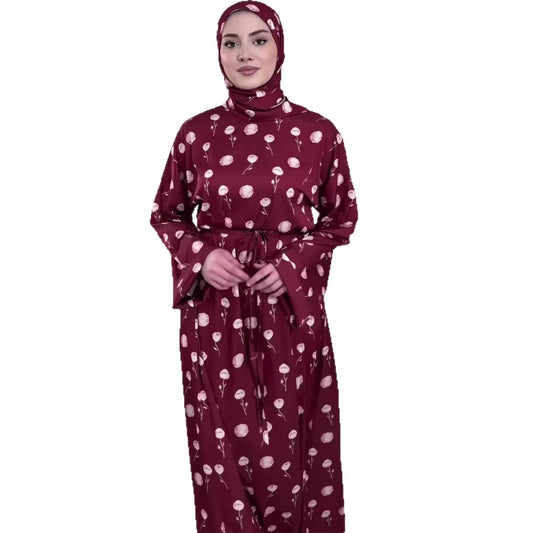 Floral Loose Long Sleeve Maxi Dress | Tajstylo
