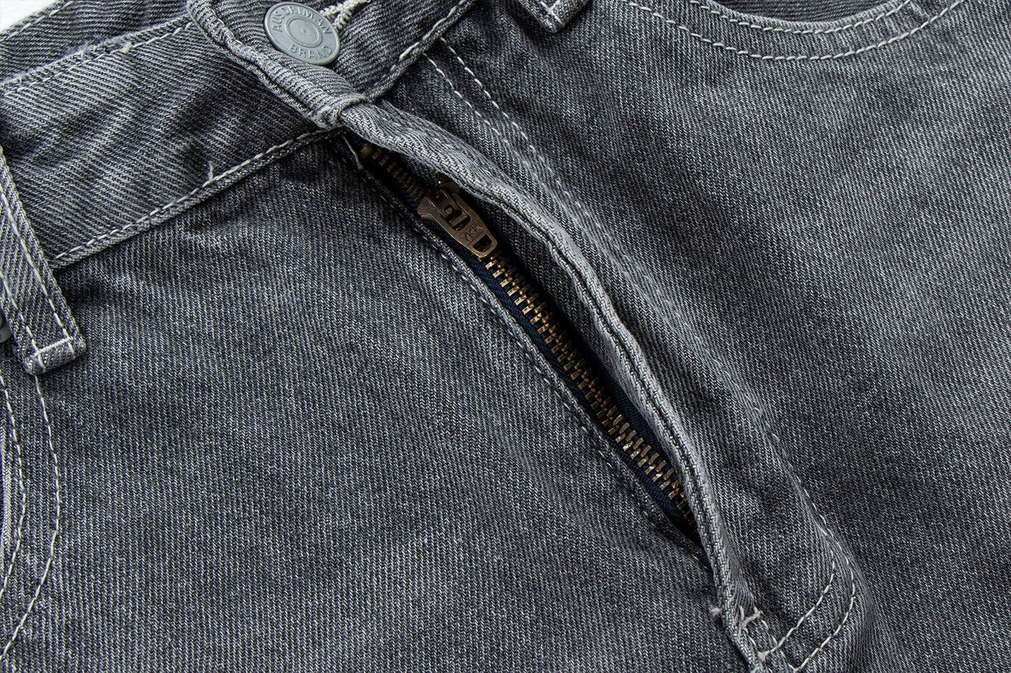 Vintage Washed Gray Splatter Wide Leg Jeans | Tajstylo