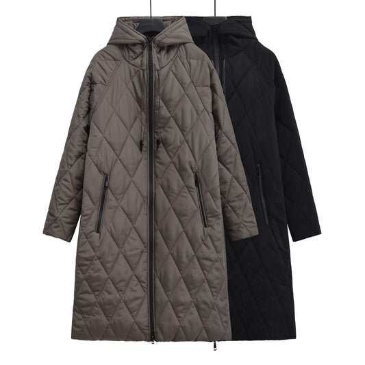 Long Hooded Cotton Coat | Tajstylo
