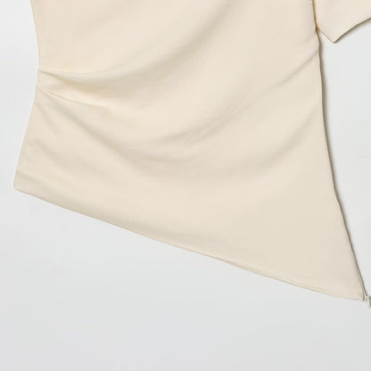 Asymmetric Pleated Shirt | Tajstylo