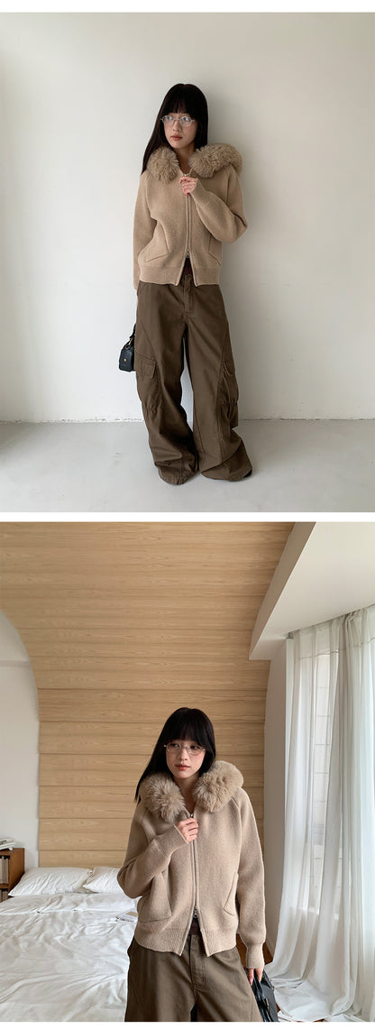 Casual Pleated Cargo Jeans | Tajstylo