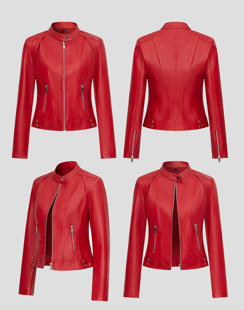 Standing Collar Short Jacket | Tajstylo