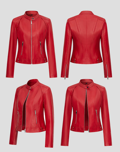 Standing Collar Short Jacket | Tajstylo