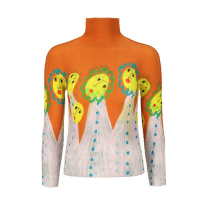 Woman wearing Miyake Pleated Corset Top in a stylish setting