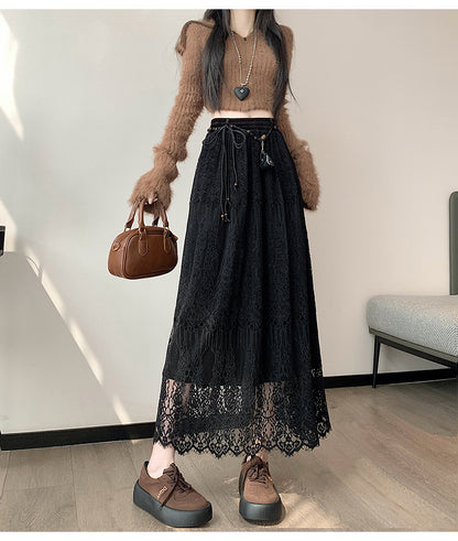 Lace Midi Skirt | Tajstylo