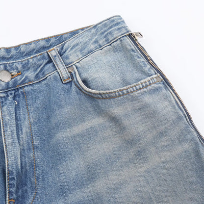 Mid Waist Zipper Jeans for Women | Tajstylo