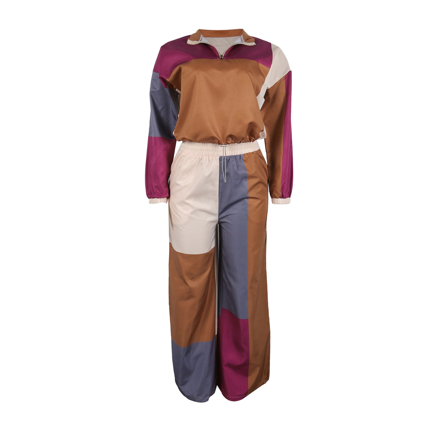 Sporty Woven Two-Piece Set | Tajstylo