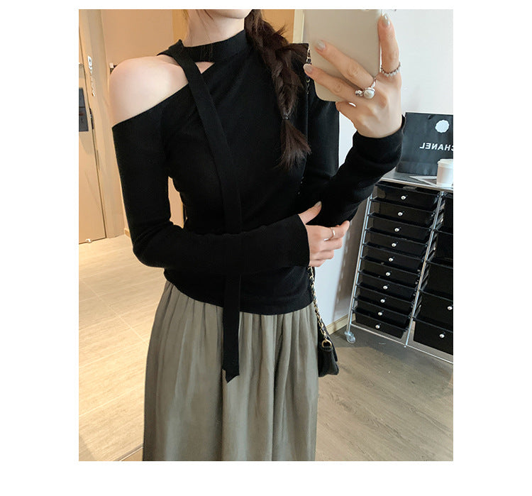 Lace Up Butterfly Long Sleeve Top | Tajstylo