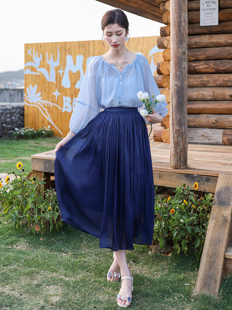 Elegant A-Line Skirt for Women | Tajstylo