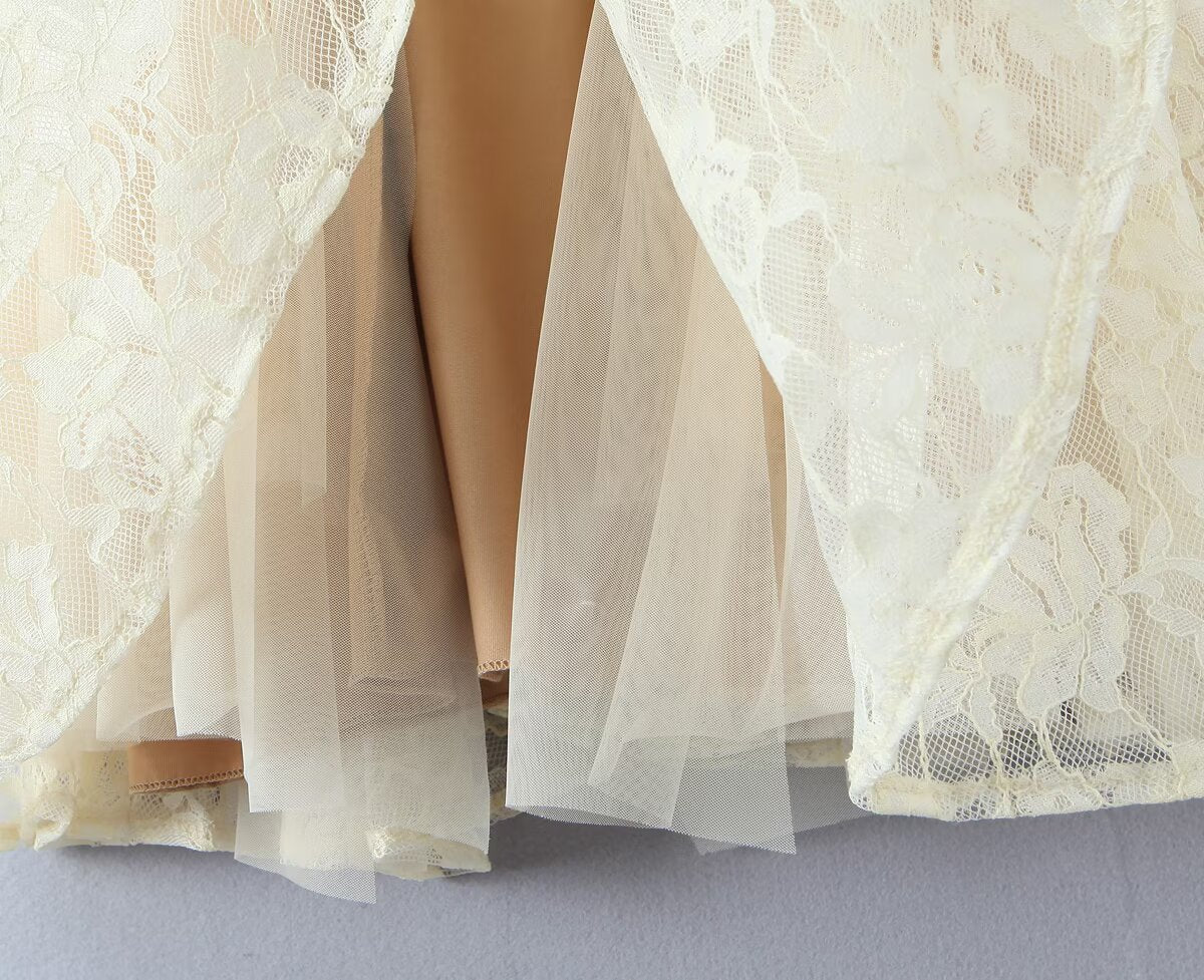 Light Luxury Lace Camisole Dress | Tajstylo