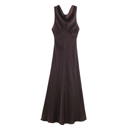 Elegant Silk Flute Dress | Tajstylo