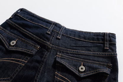 Classic Versatile Denim Flared Pants | Tajstylo