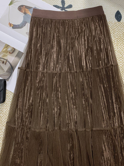 High Waisted A-Line Skirt | Tajstylo