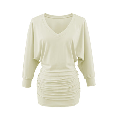 Long Sleeved Color Block Dress | Tajstylo