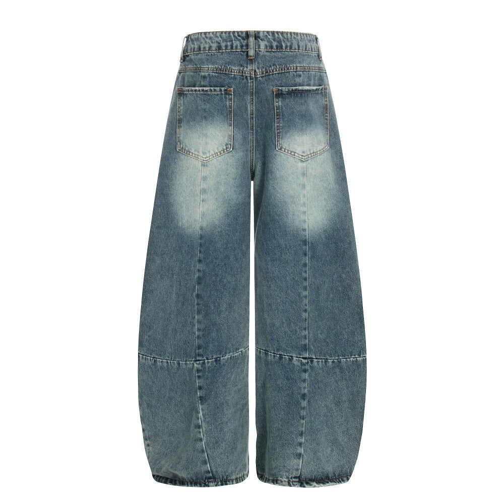 Color Blocked Denim Pants | Tajstylo