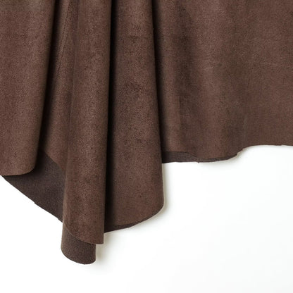 Asymmetric Suede Effect MIDI Skirt | Tajstylo