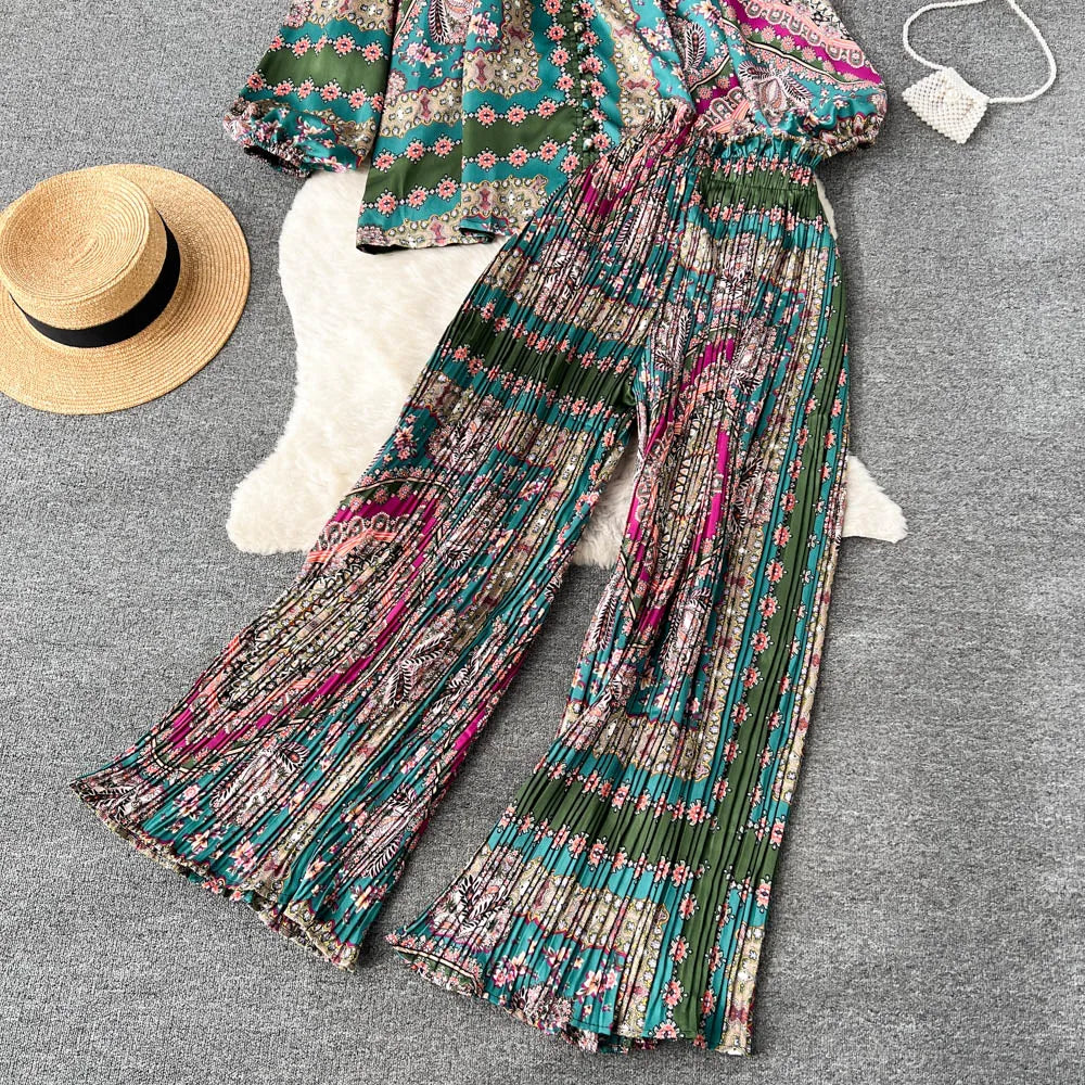 Chic Two Piece Set Top and Pants | Tajstylo