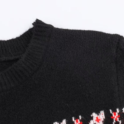 Christmas Series Knitted Top and Skirt Set | Tajstylo