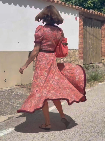 Bohemian Elegant Midi Dress | Tajstylo