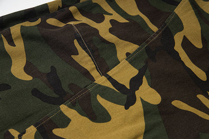 Camouflage Straight Leg Casual Pants | Tajstylo