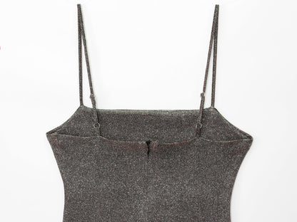 Shiny One-Shoulder Short Dress | Tajstylo