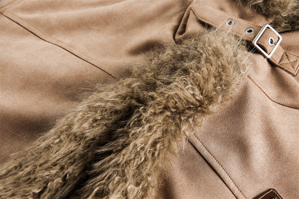 Fur Integrated Cotton Jacket | Tajstylo