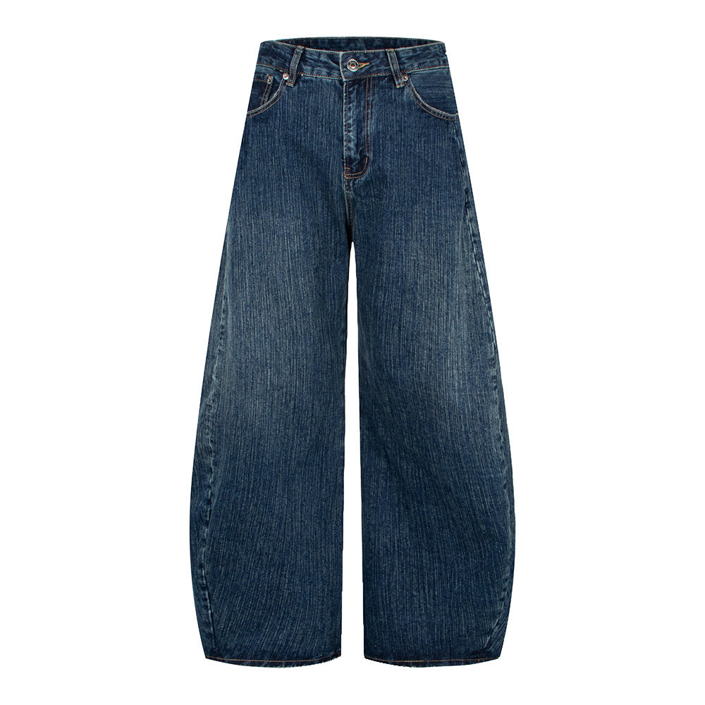 Washed Straight Leg Jeans | Tajstylo