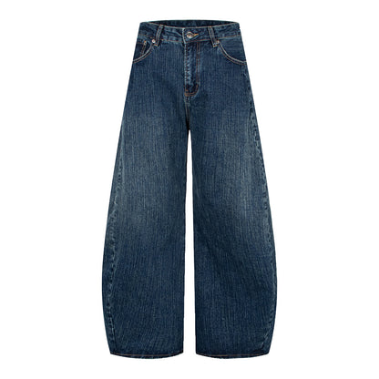 Washed Straight Leg Jeans | Tajstylo