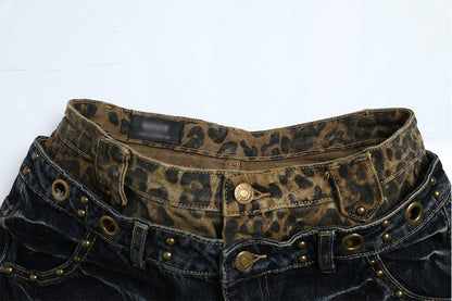Black Denim Straight Leg Jeans | Tajstylo