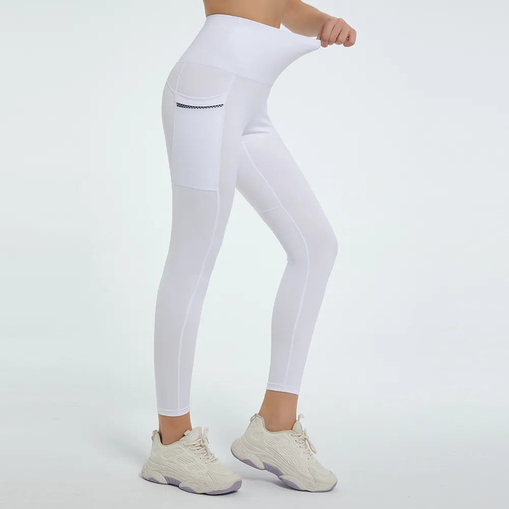 Woman wearing High Waist Active Leggings in a fitness setting