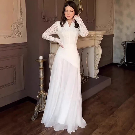Vintage Long Sleeve Fitted Dress | Tajstylo
